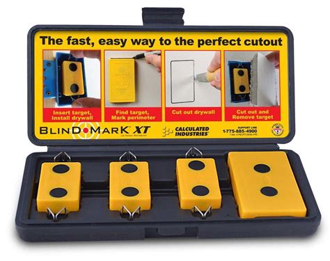 blind mark drywall electrical box cutout tool|calculated industries blind mark 8105.